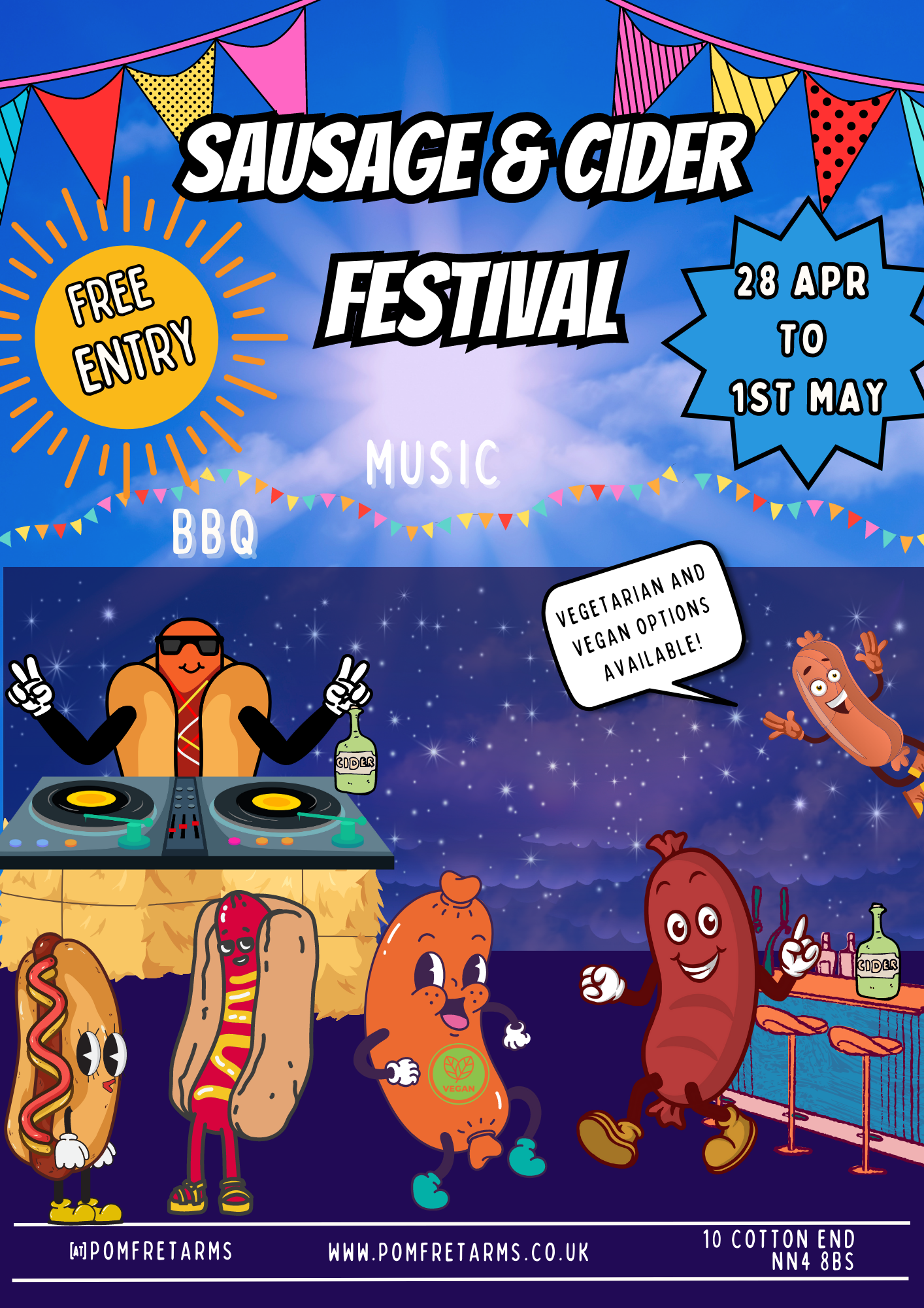 Red Street Food Festival Flyer